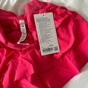 Lululemon Fast & Free HR Short 3” pink Lipgloss